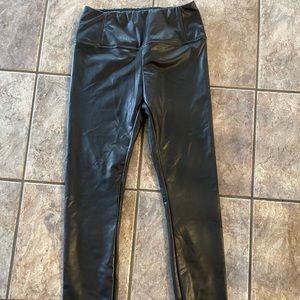 BNWT size S leather 7 For all Mankind leggings vegan